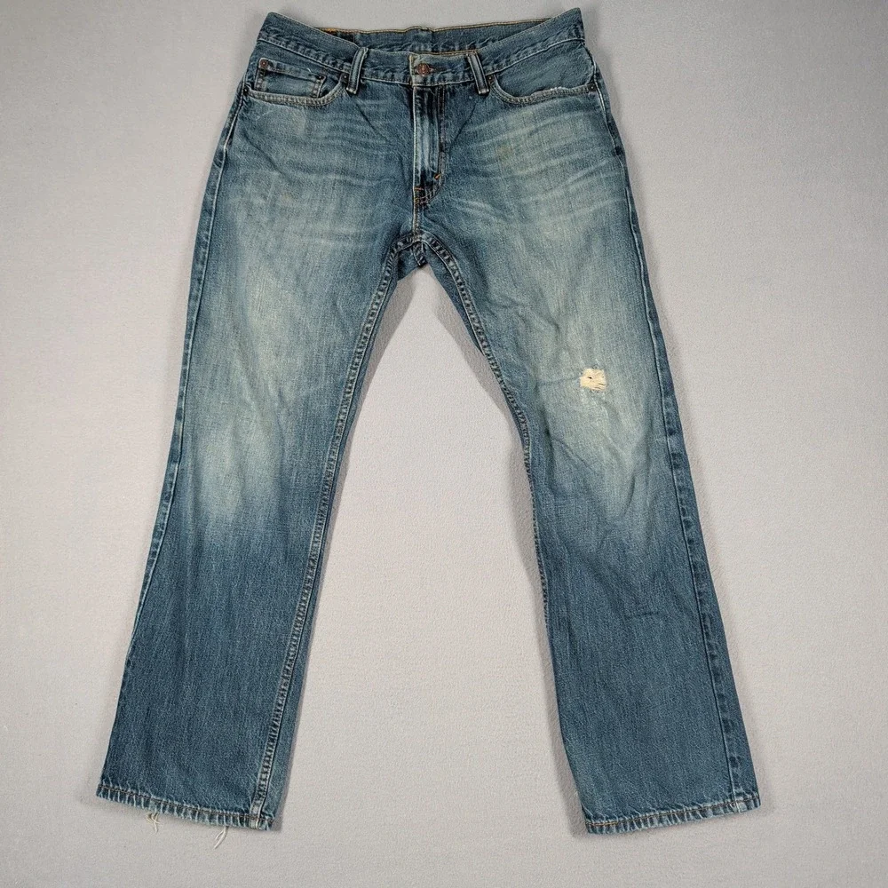 Levi's 514 Jeans Mens 34x32 Blue Straight Fit Denim Workwear Casual Everyday